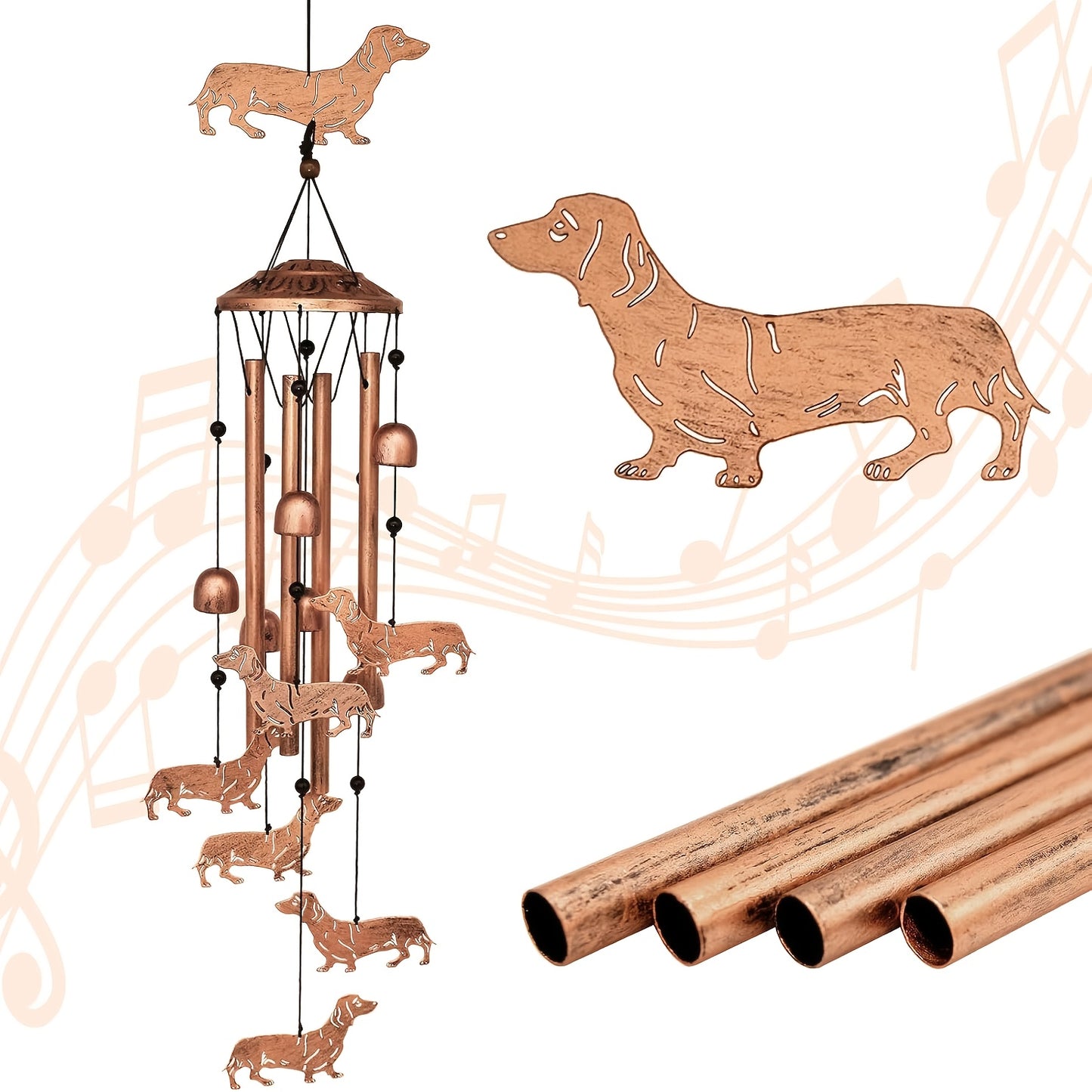 Hummingbird Wind Chime – Rustic Decoration for Garden and Patio